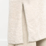 Long Sleeve Reversible Double Breasted Vanelli Trench Coat with Pockets by Rachel Comey Designer Brand in Ivory White Wool 