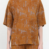 Vilma T-Shirt by Rachel Comey in Old Gold Multi