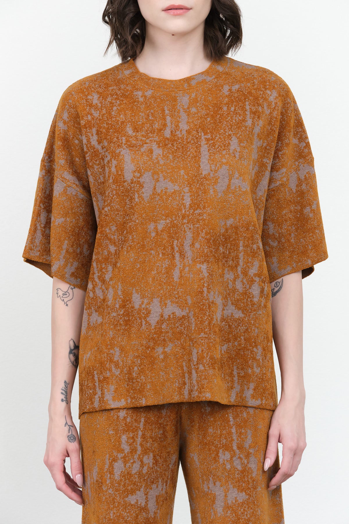 Vilma T-Shirt by Rachel Comey in Old Gold Multi