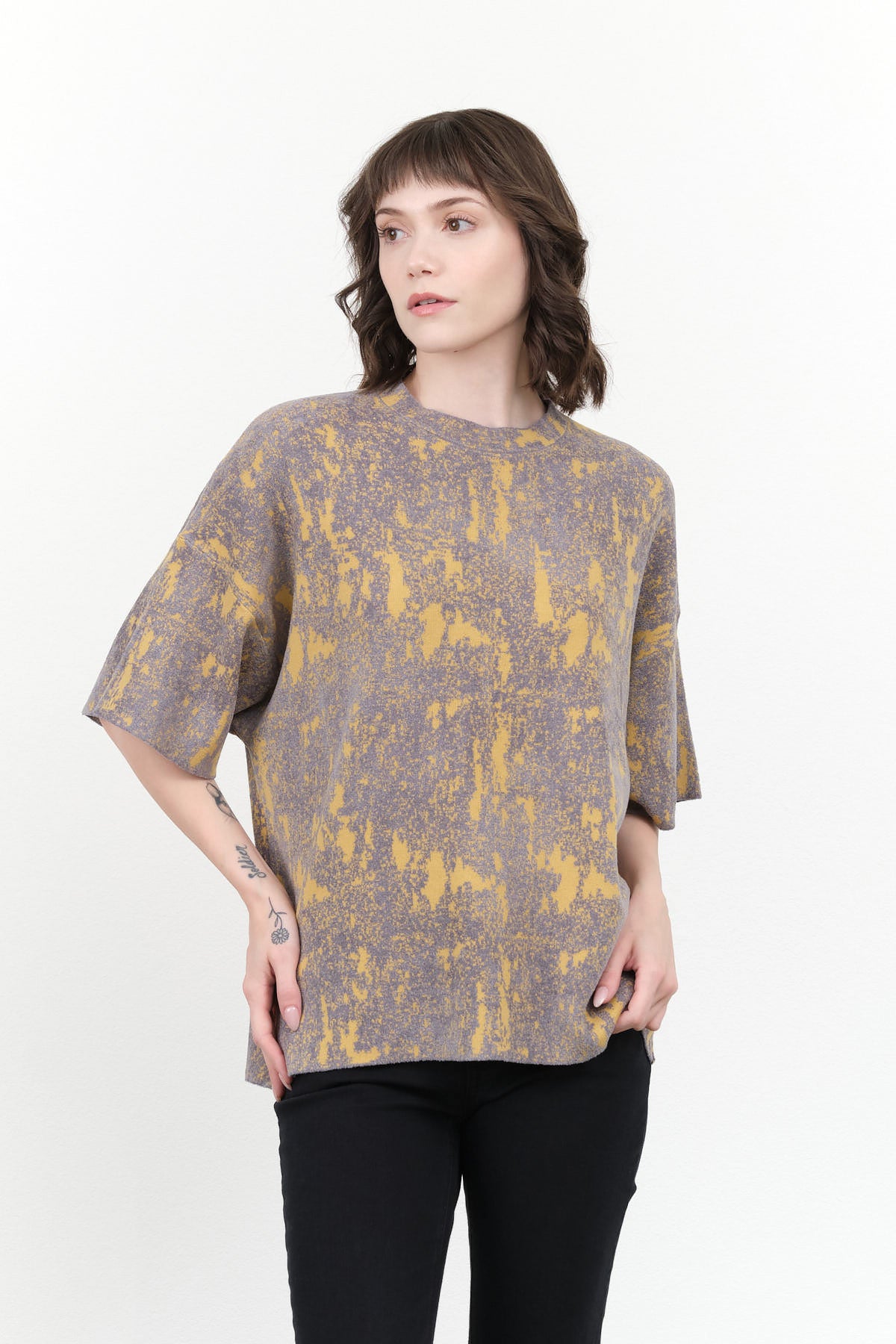 Rachel Comey Vilma T-Shirt in Silver Multi