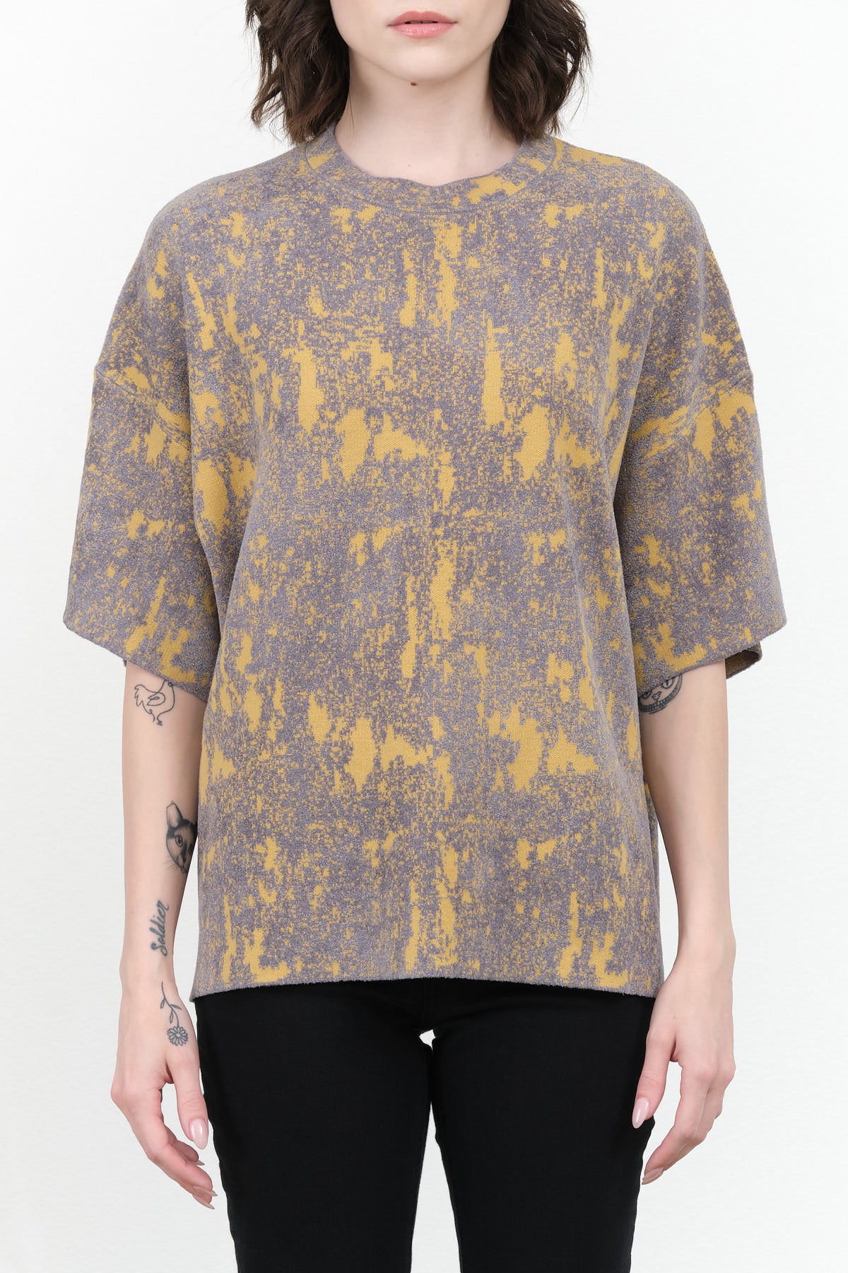 Vilma T-Shirt By Rachel Comey in Silver Multi