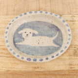 Rami Kim Studio Home Kitchen Serving Gussy Oval Ring Dish Down