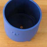 Top view of Rami Kim Studio Blue Tripod Planter