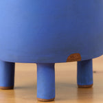 Leg view of Rami Kim Studio Blue Tripod Planter