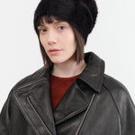 Reinhard Plank Accessories Hats Cuffia Angora Beanie in Black Black