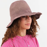 Reinhard Plank Accessories Hats Isle Paper Hat in Dark Aubergine Dark Aubergine / One Size