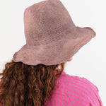 Reinhard Plank Accessories Hats Isle Paper Hat in Dark Aubergine Dark Aubergine / One Size
