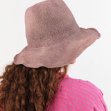 Reinhard Plank Accessories Hats Isle Paper Hat in Dark Aubergine Dark Aubergine / One Size
