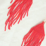 Angled view of Allie Earrings