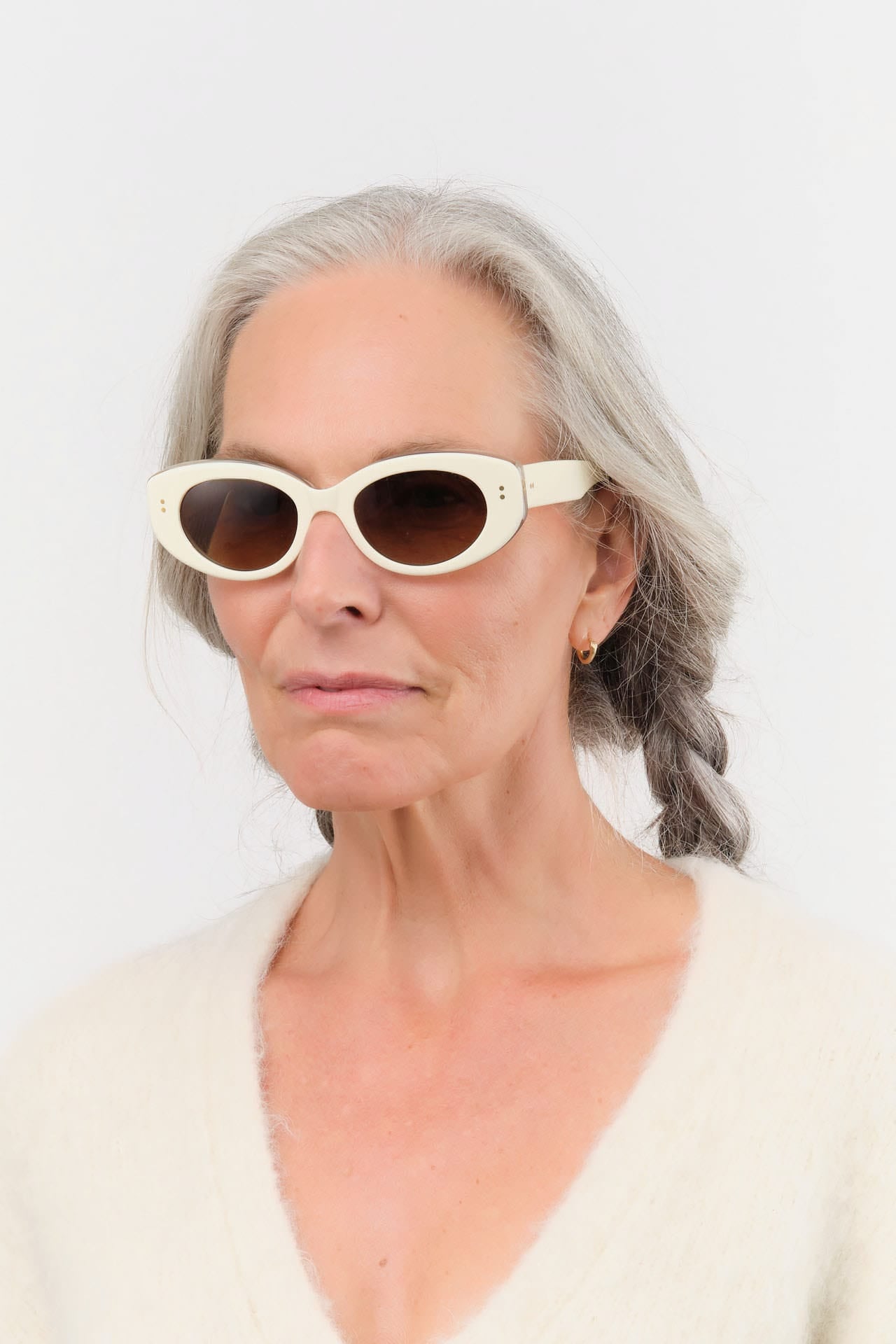 Salt Optics Accessories Sunglasses Cass Sunglasses Bone/Crystal