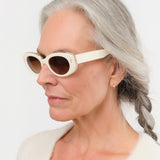 Salt Optics Accessories Sunglasses Cass Sunglasses Bone/Crystal