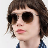 Salt Optics Accessories Sunglasses Desna Sunglasses Traditional Silver/Taupe