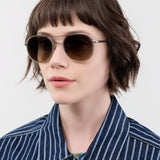 Salt Optics Accessories Sunglasses Desna Sunglasses Traditional Silver/Taupe