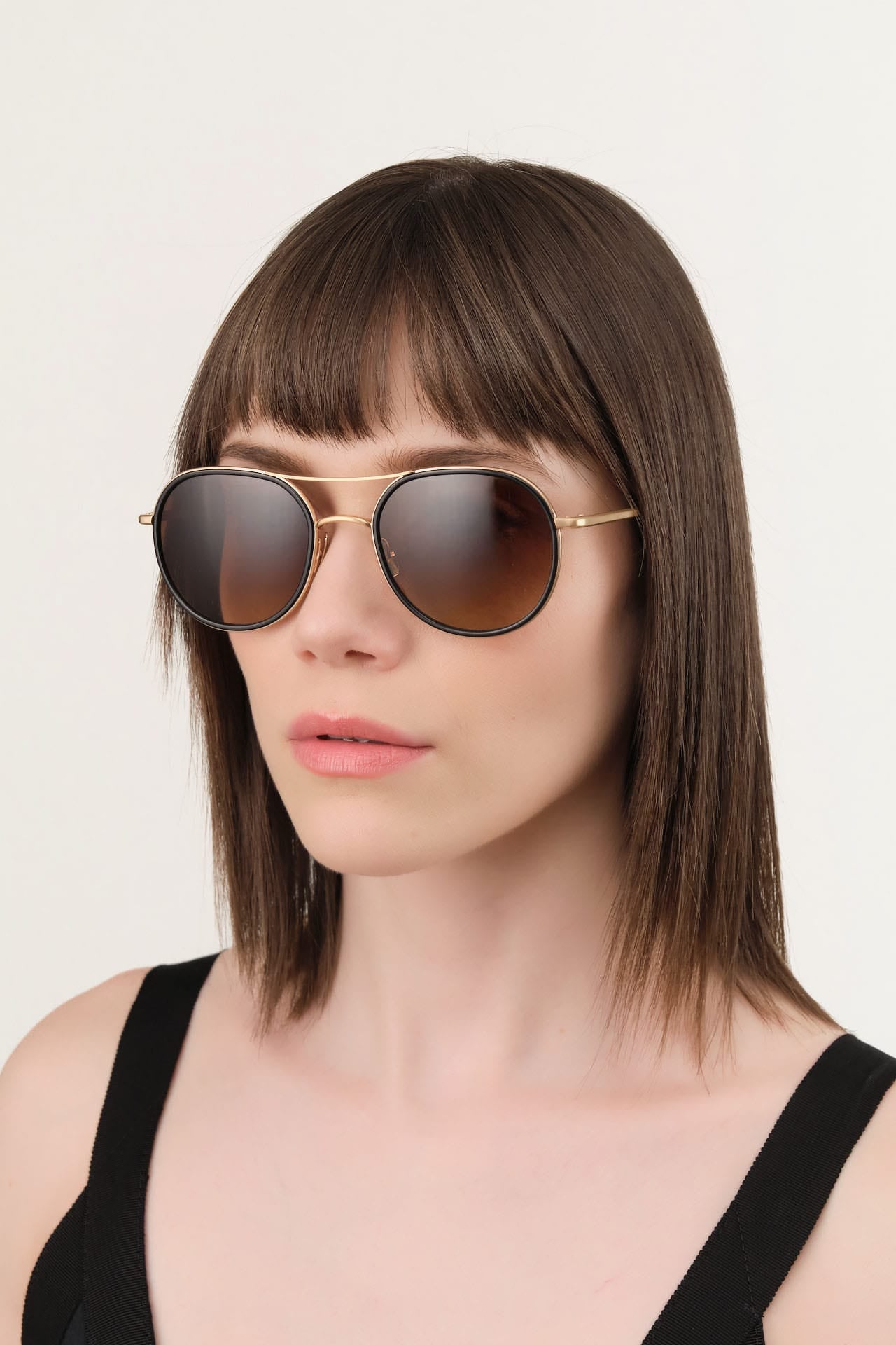 Salt Optics Accessories Sunglasses Desna Sunglasses in Brushed Gold/Black Brushed Gold/Black