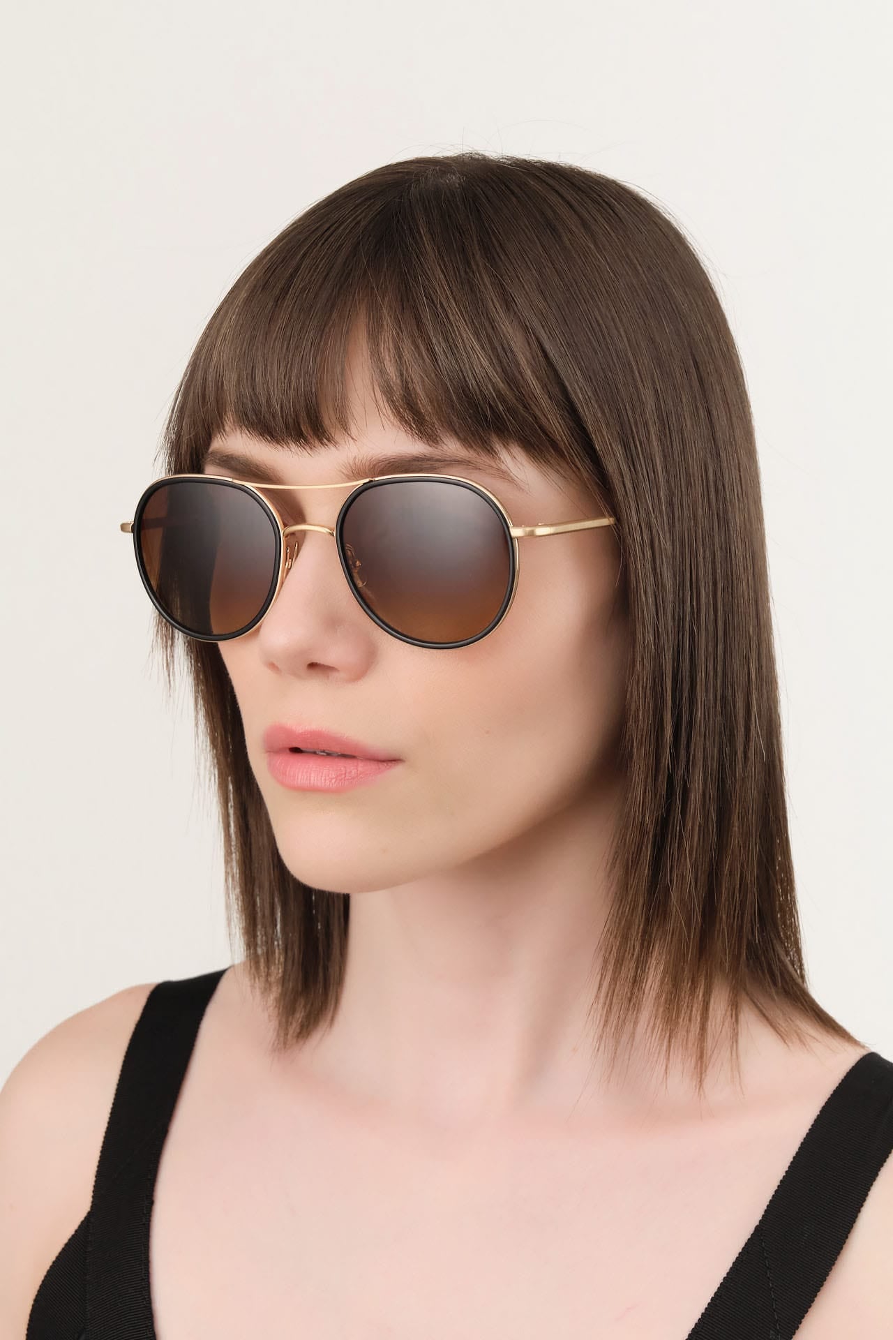 Salt Optics Accessories Sunglasses Desna Sunglasses in Brushed Gold/Black Brushed Gold/Black