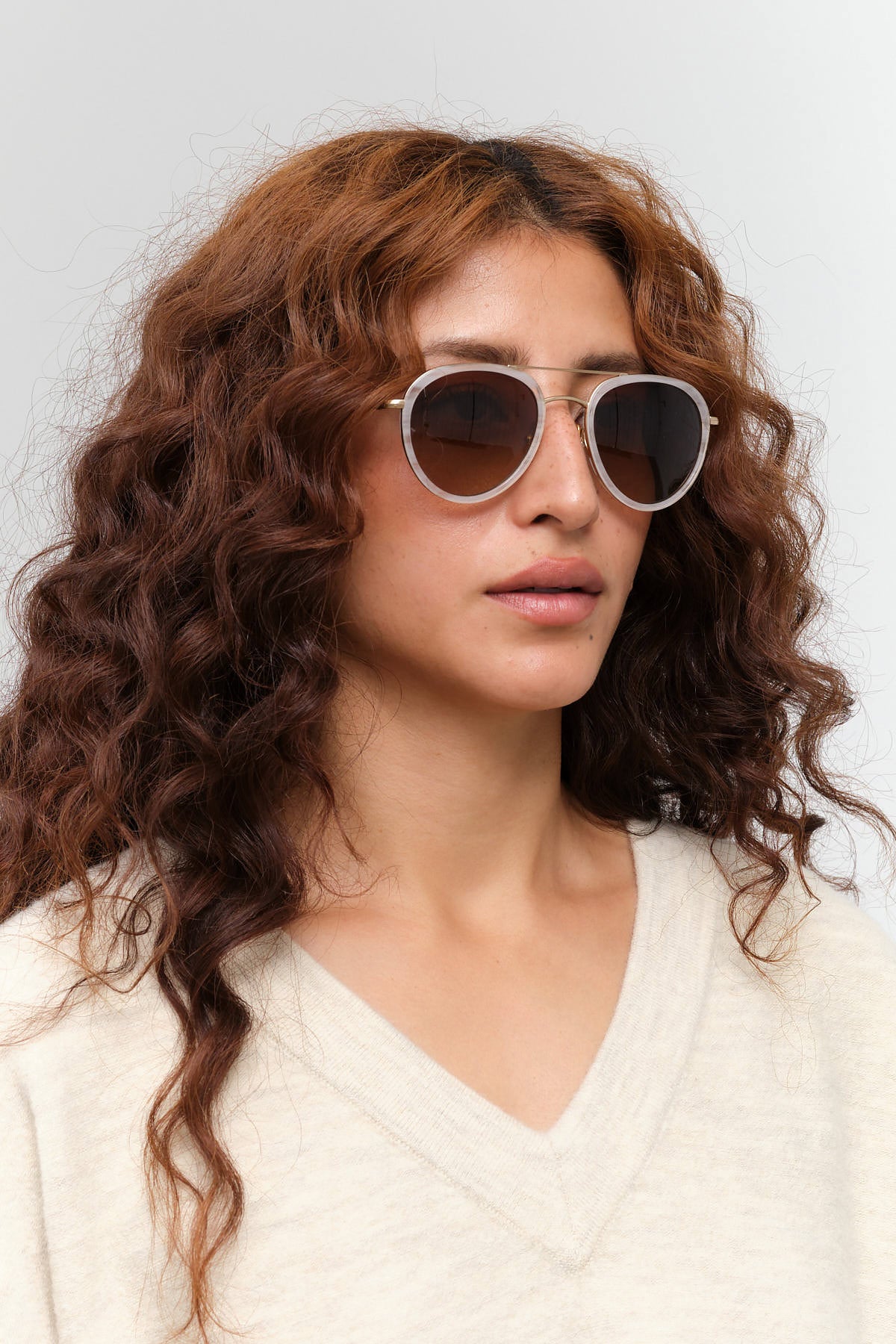 Salt Optics Lynch Sunglasses in White Gold