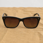 Sela Sunglasses in Black with Brown gradient polarized lenses