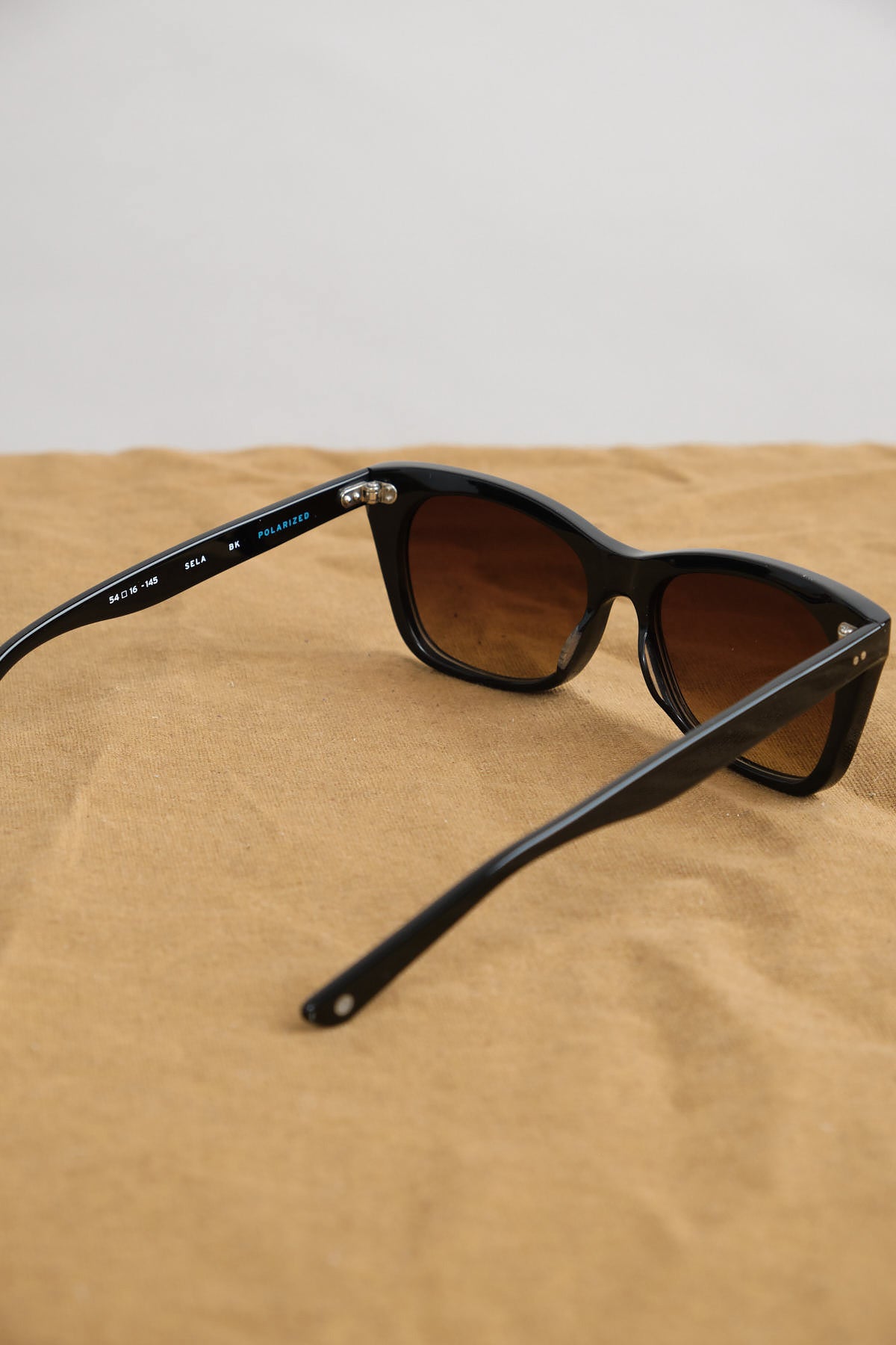 Salt Optics Sela Sunglasses in Black with Rivet hinges 