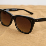 Black Sela Sunglasses with Brown gradient polarized lenses  