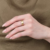 Sarah McGuire 10KY Gold Smooth Short Sleeve Ring