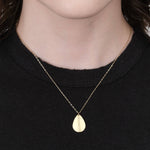 Sarah McGuire 18KY Gold Mod Pave Teardrop Necklace with Diamonds