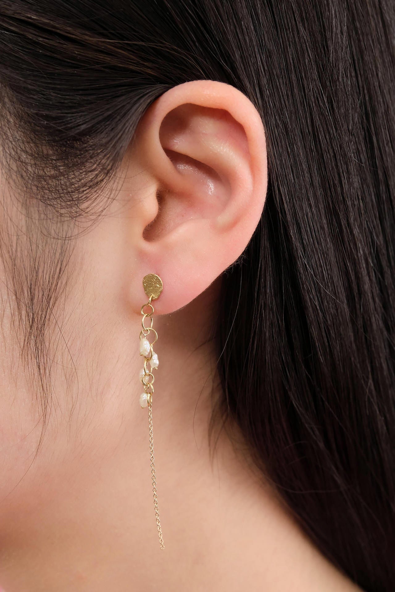 Sarah McGuire Jewelry Earrings Calliope Pearl Earrings 18K Yellow Gold / 2.75" L