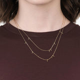 Harbor 2 Wrap Necklace in Gold by Designer Brand Sarah McGuire