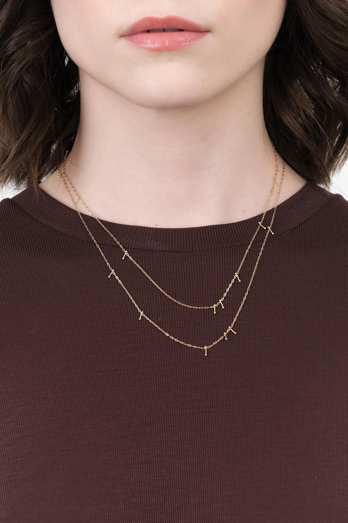 Harbor 2 Wrap Necklace in Gold by Designer Brand Sarah McGuire