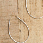 Large Anjou Hoops in Silver by Sarah McGuire