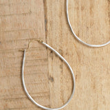 Large Anjou Hoops in Silver by Sarah McGuire