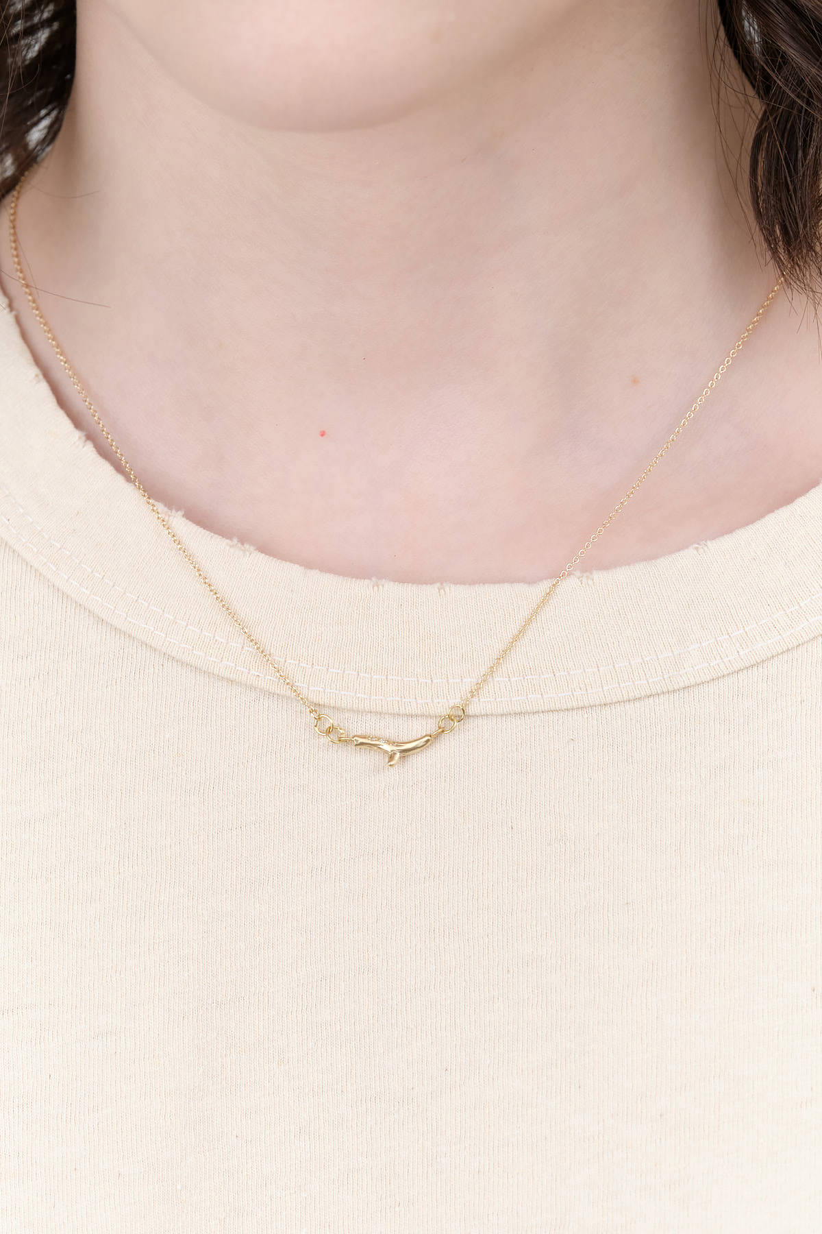 Gold and Diamond Pave Branch Necklace by Sarah McGuire Designer