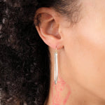 Small Anjou Hoops by Sarah McGuire in Sterling Silver