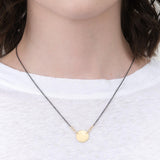 Designer Sarah McGuire Small Paper Moon Necklace in Gold