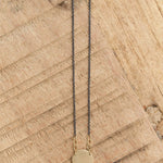 Small Paper Moon Necklace in Gold and Silver by Sarah McGuire 