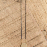 Small Paper Moon Necklace in Gold and Silver by Sarah McGuire 