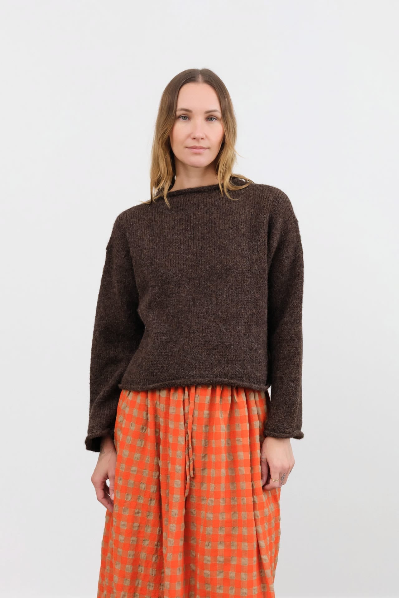 Shaina Mote Apparel Womens Sweaters Bel Sweater in Mud