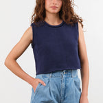 Shaina Mote Apparel Womens Sweaters Brisa Top in Dark Iris
