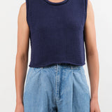 Shaina Mote Apparel Womens Sweaters Brisa Top in Dark Iris