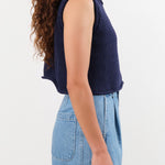 Shaina Mote Apparel Womens Sweaters Brisa Top in Dark Iris