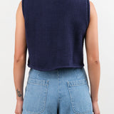 Shaina Mote Apparel Womens Sweaters Brisa Top in Dark Iris