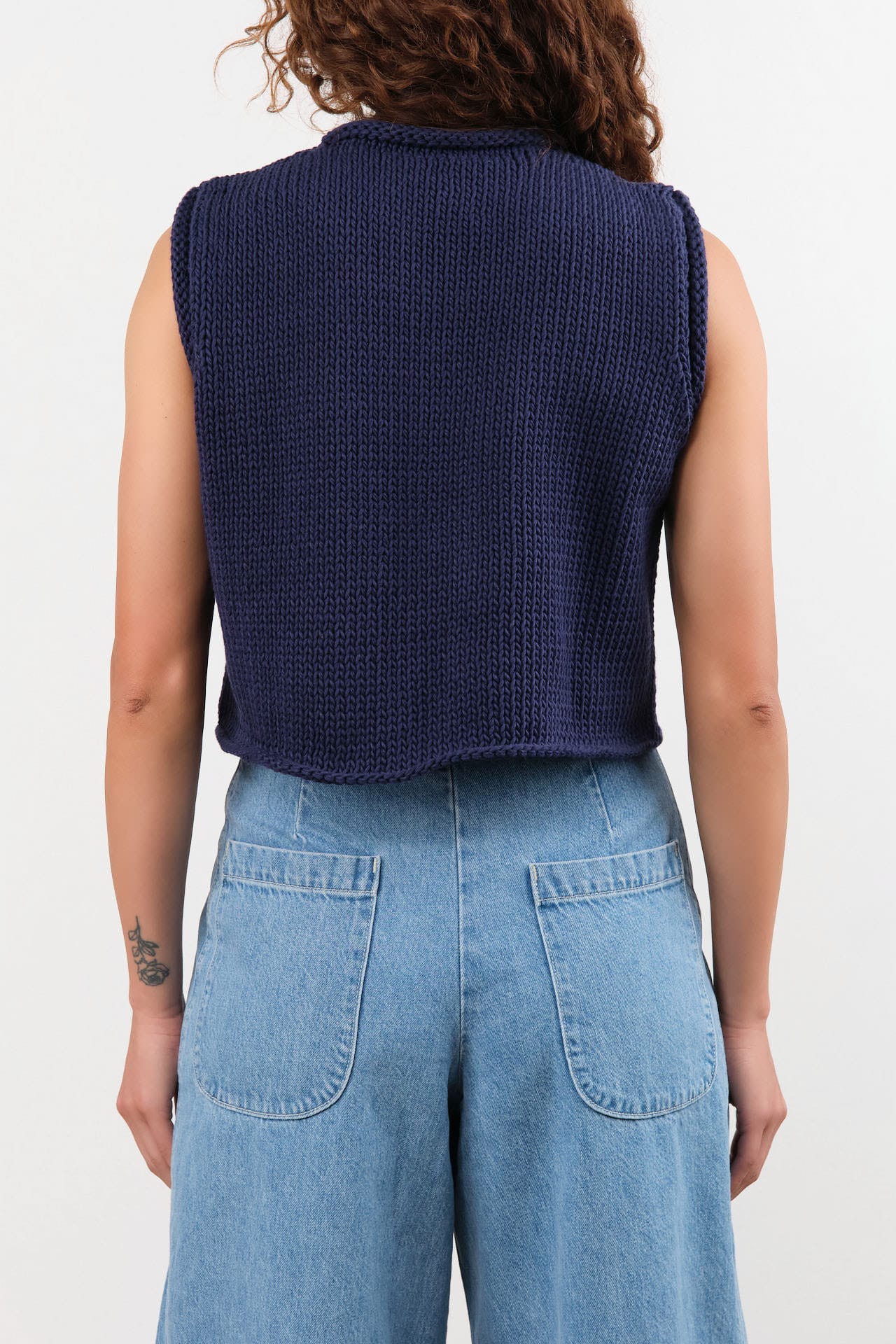 Shaina Mote Apparel Womens Sweaters Brisa Top in Dark Iris