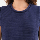 Shaina Mote Apparel Womens Sweaters Brisa Top in Dark Iris