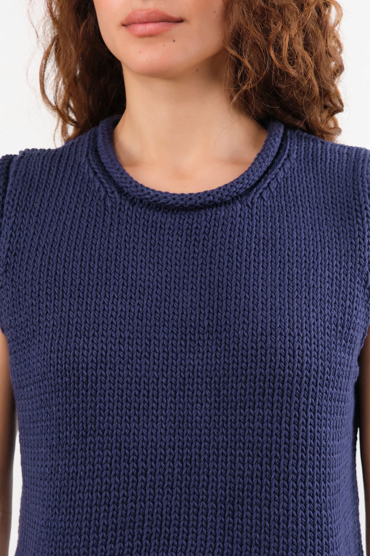 Shaina Mote Apparel Womens Sweaters Brisa Top in Dark Iris