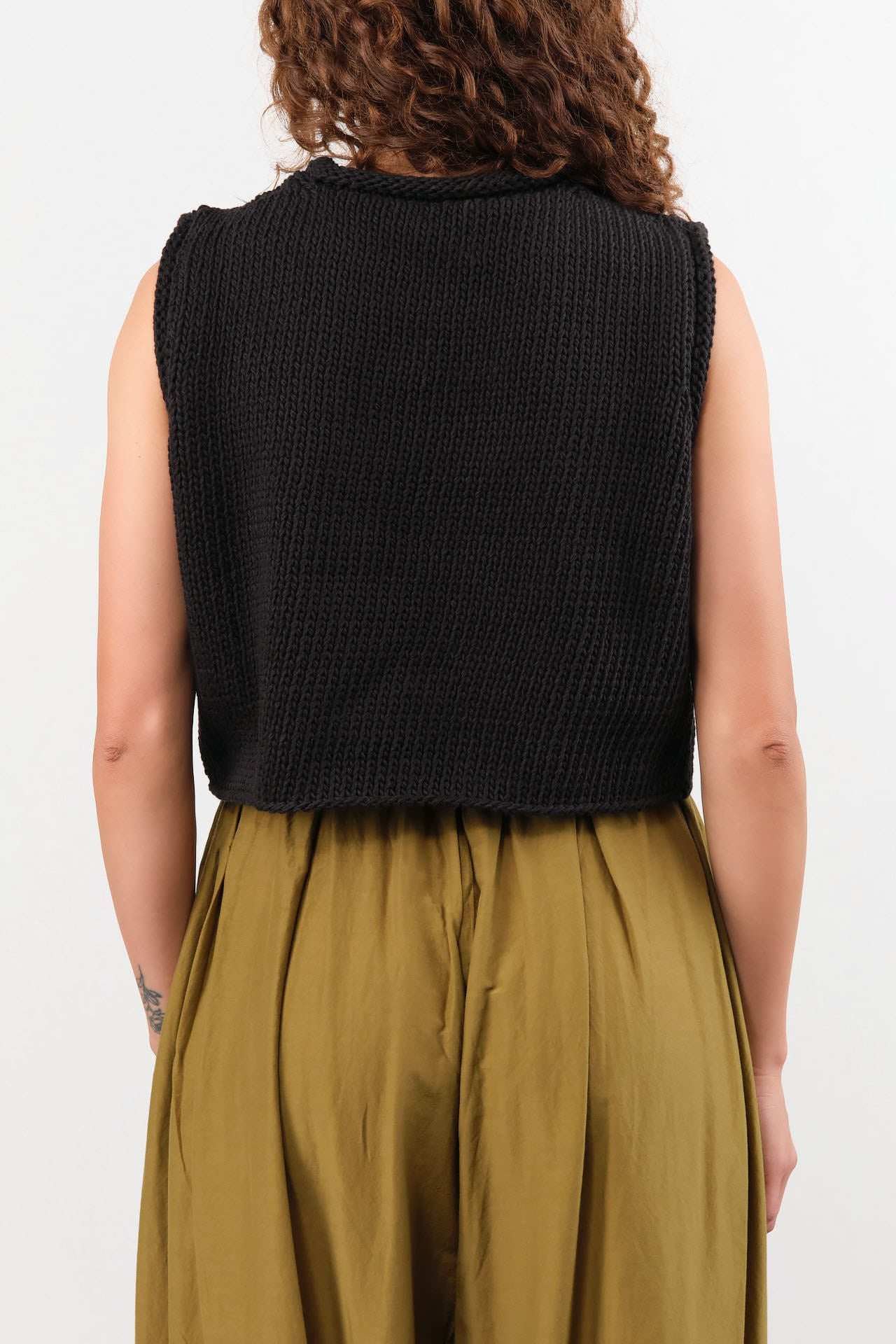 Shaina Mote Apparel Womens Sweaters Brisa Top in Onyx