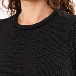 Shaina Mote Apparel Womens Sweaters Brisa Top in Onyx