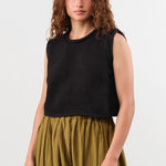 Shaina Mote Apparel Womens Sweaters Brisa Top in Onyx