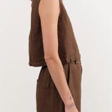 Shaina Mote Apparel Womens Blouses Cielo Top in Chocolate