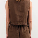 Shaina Mote Apparel Womens Blouses Cielo Top in Chocolate