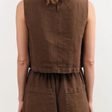 Shaina Mote Apparel Womens Blouses Cielo Top in Chocolate