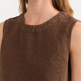 Shaina Mote Apparel Womens Blouses Cielo Top in Chocolate